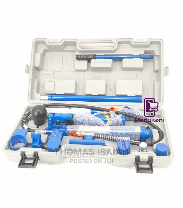 10 Ton Body Jack Portable Hydraulic Hand Pump Body Frame Rep - thumbnail 2