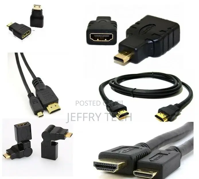 HDMI to HDMI Mini HDMI Micro HDMI Adapter HD Cable Lead Kit