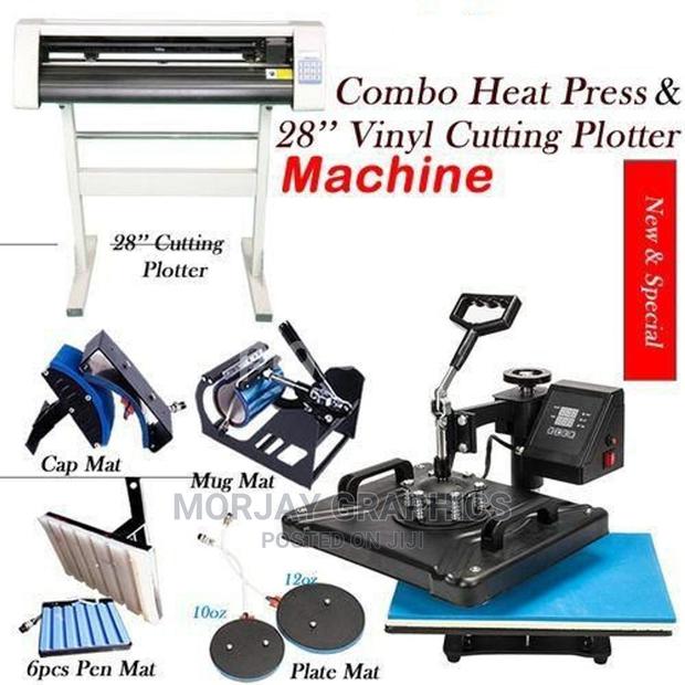8 in 1 Combo Heat Transfer Machine and 28" Vinyl Plotter