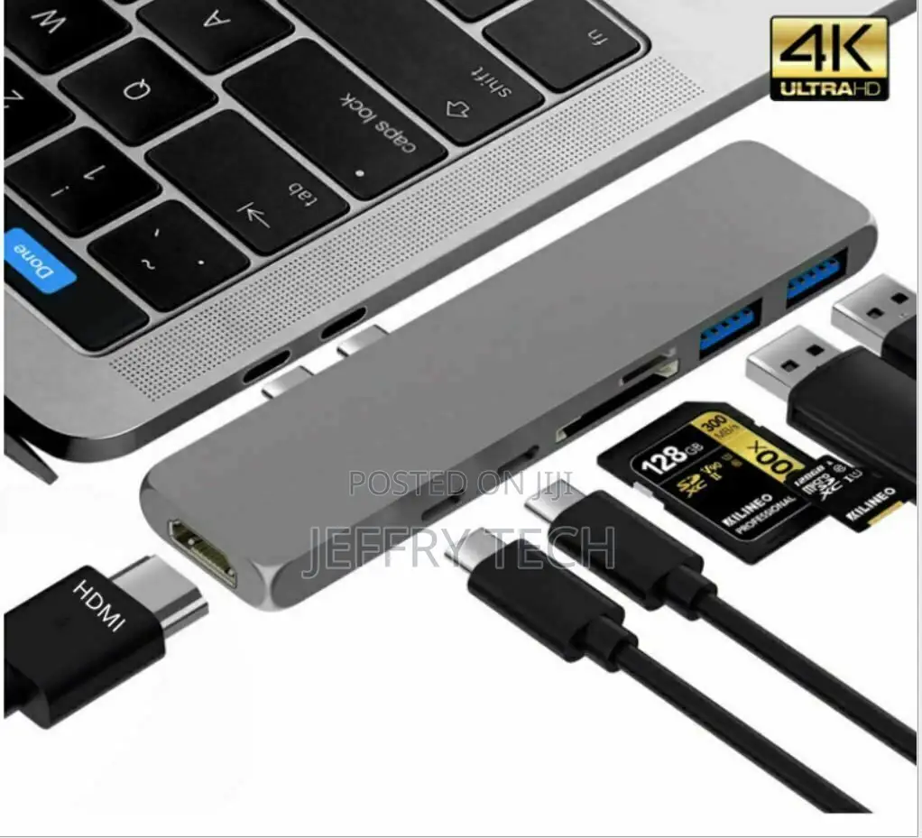 Type C Hub Adapter 3.0 Port Usb Hub Thunderbolt 3 Ver Macboo