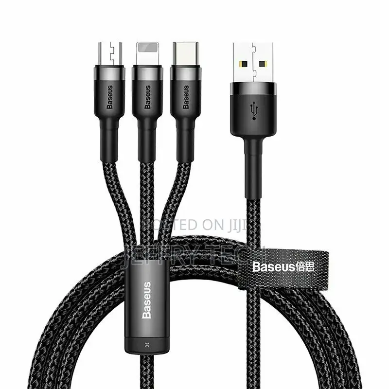 Baseus 3 in 1 USB to Type-C Micro-Usb Charger Cable Charging