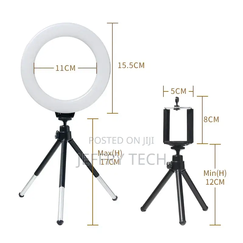 10" LED Ring Light Dimmable Lighting Kit Phone Selfie Tripod