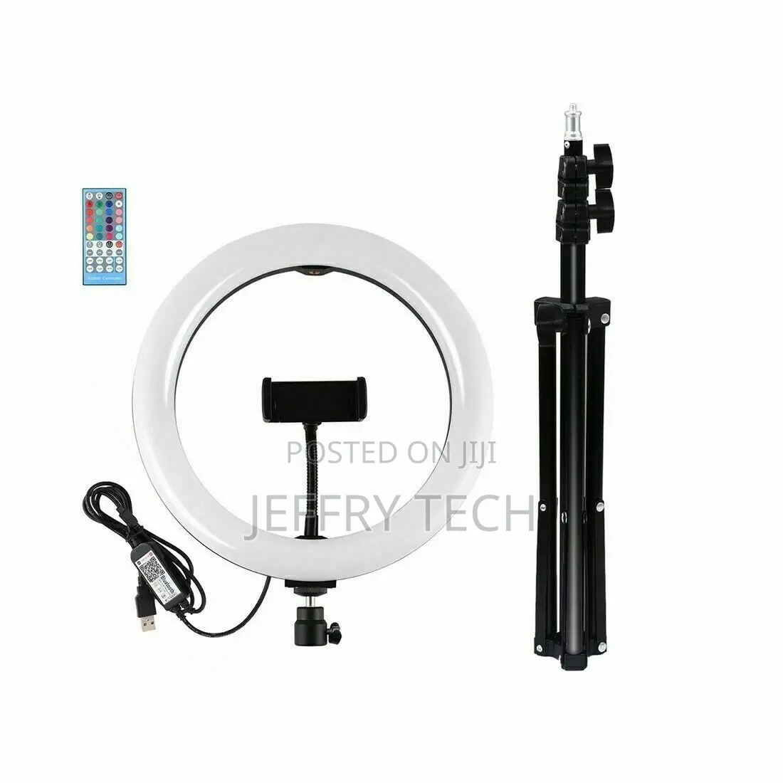 10" LED Selfie Ring Light With Tripod Phone Holder Stand For