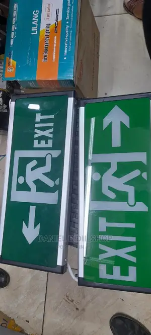 Emergency/Fire Exit Signage Post Pair