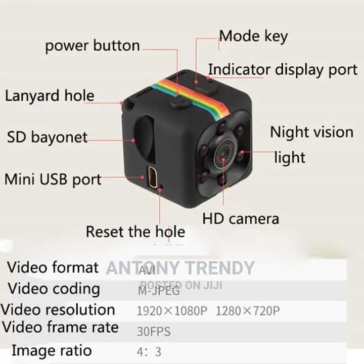 SQ11 Mini Camera HD Camcorder Night Vision 1080P Mini DV Voice/ Video