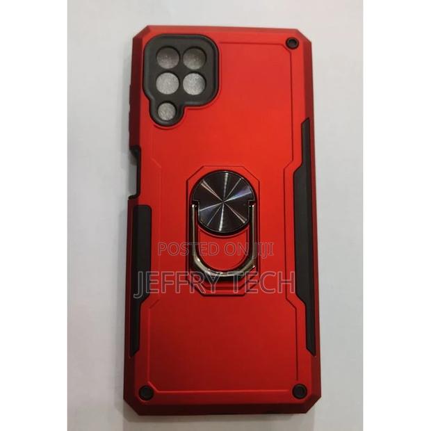 Rugged Back Case for Samsung Galaxy A22 4g- Red