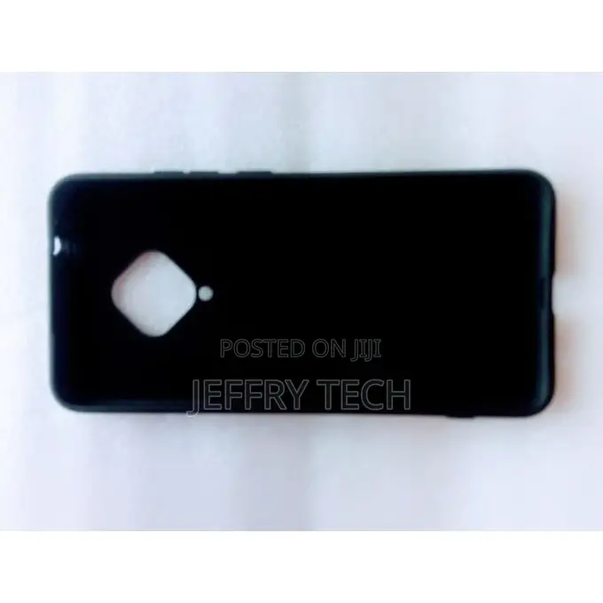Vivo V17 Silicon Back Case -Black