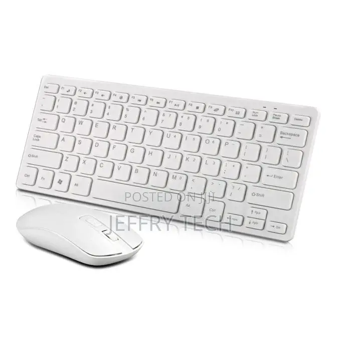 Wireless 2.4ghz Mini Ultra Slim Silent Keyboard Mouse Set
