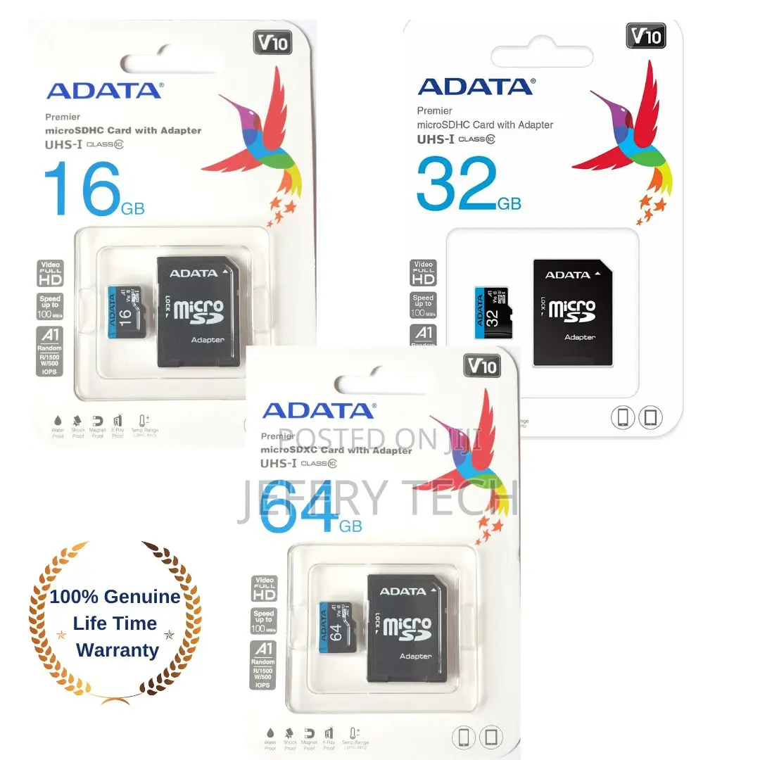 Adata Micro SD Memory Card Class 10 16gb 32gb 64gb SDHC Sdxc