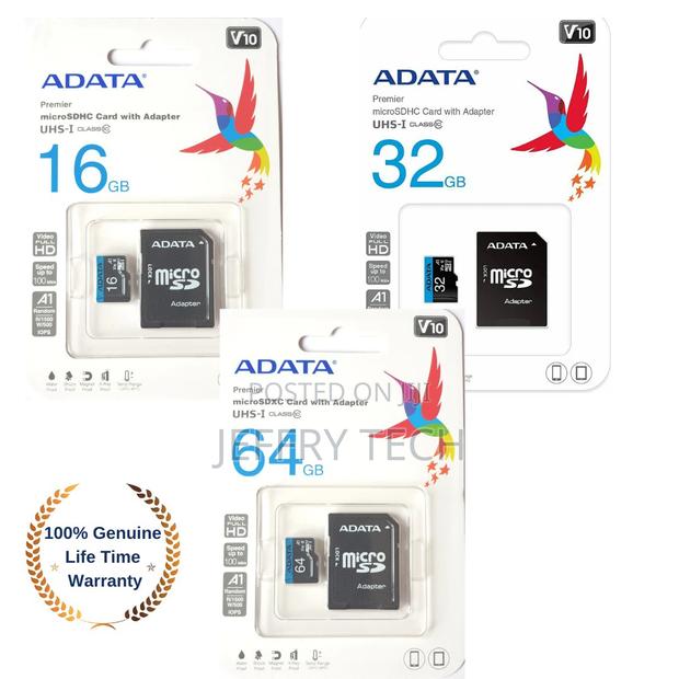 Adata Micro SD Memory Card Class 10 16gb 32gb 64gb SDHC Sdxc - main view