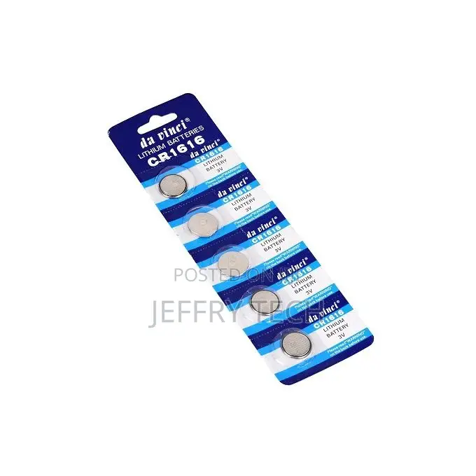 Cr1616 3V Lithium Battery 5pcs