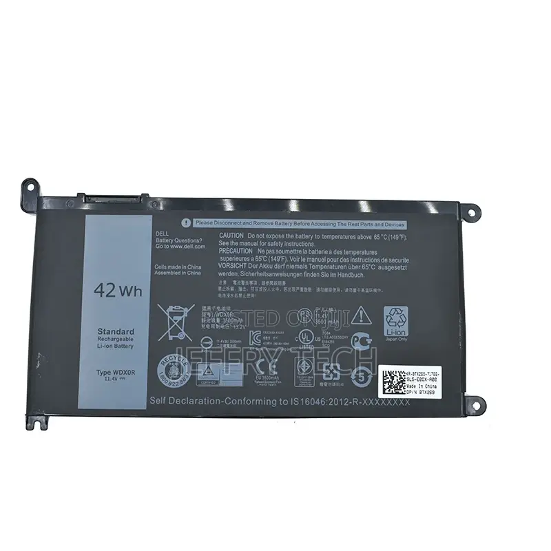 Wdx0r Laptop Battery for Dell Yrdd6 Wdxor Wdx0r T2jx4 Rrjdx