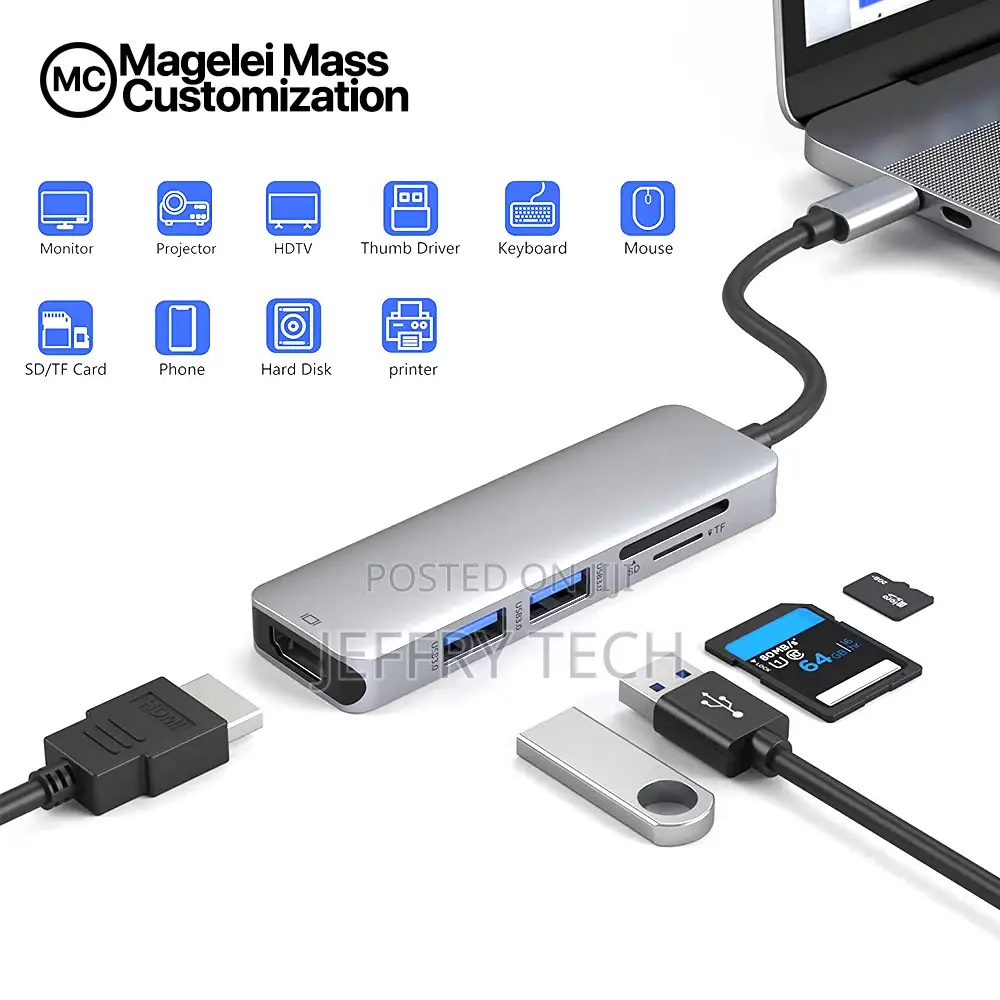 5 in 1 3.1 USB C Type C Docking USB C Hub to HDMI USB3.0 Ada