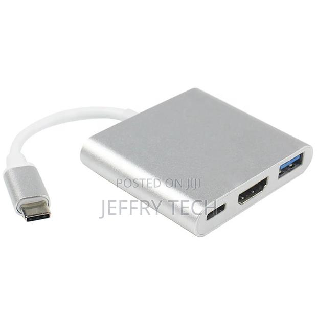 OEM 1080P 3 in 1 USB Hub Type C USB C 3.1 to HDTV+USB Adapte