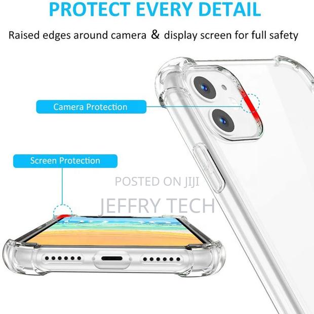 Shockproof Crystal Clear Back Cover for iPhone 11 12 Pro Max - thumbnail 3