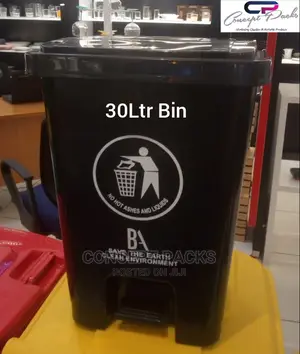 30ltr Glossy Pedal Bin