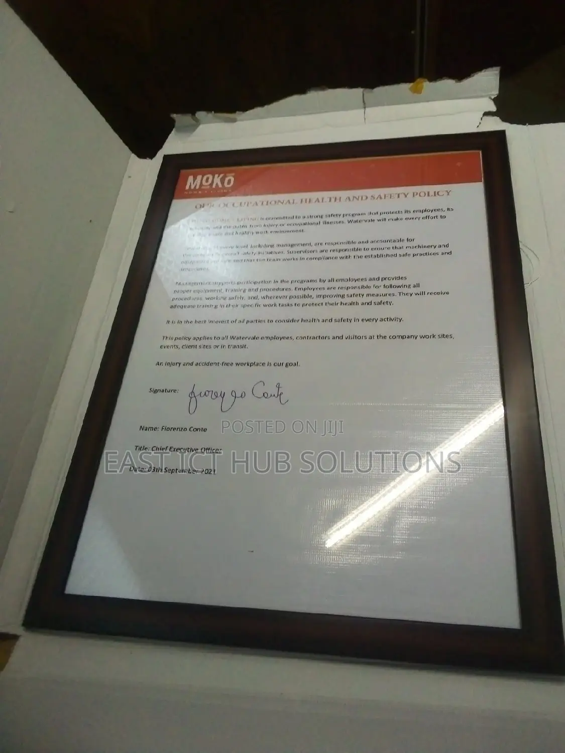 A1 Sized Quality Premium Office Display Wall Frames