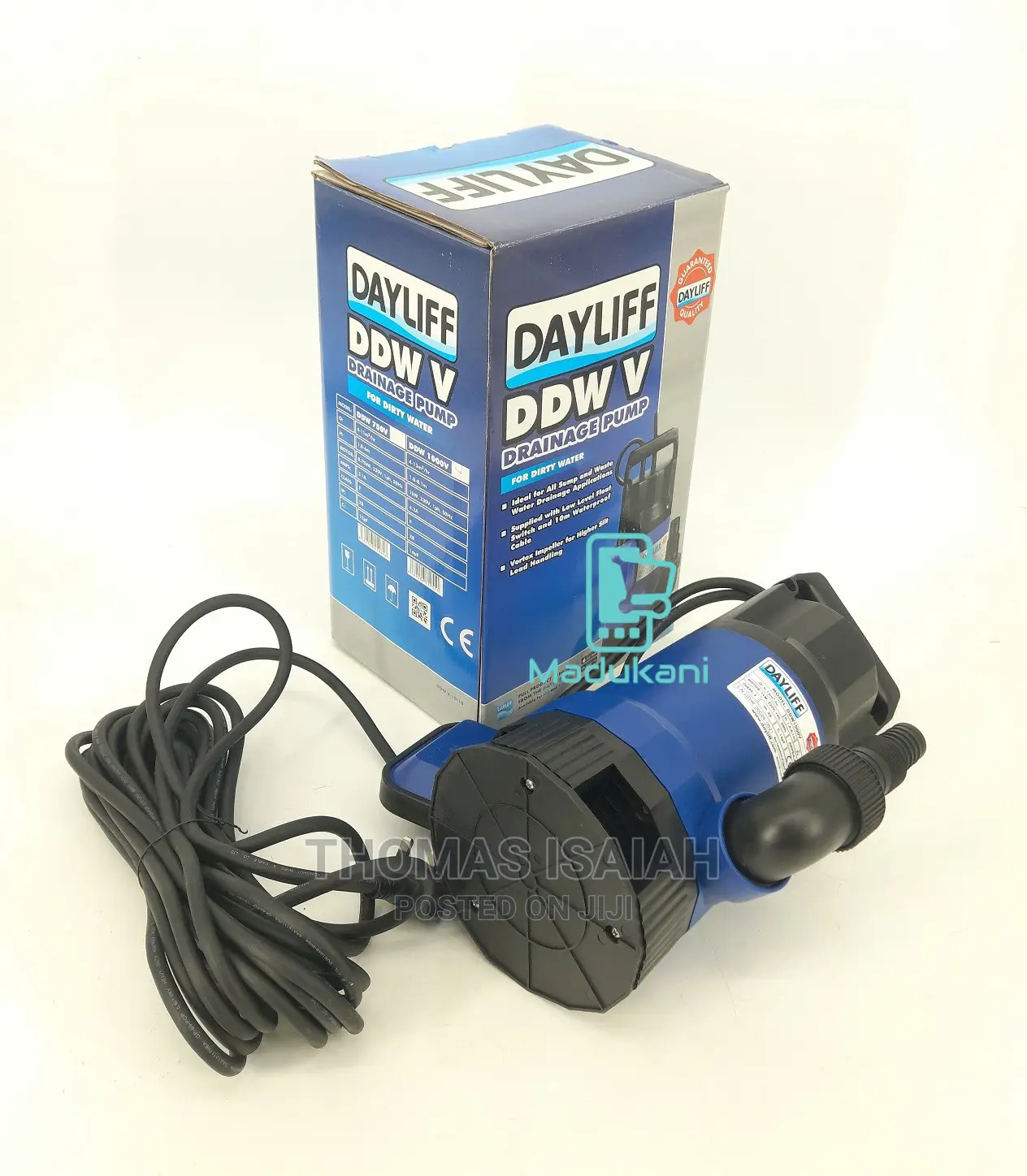 Dayliff DDW 750v Drainage Pump Submersible Electric Drainage