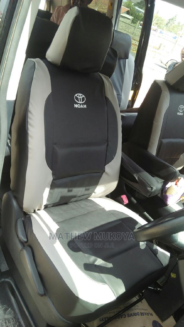 White Printed Car Seat Covers