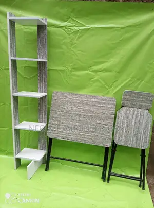 Study Table Chair and Bookshelf