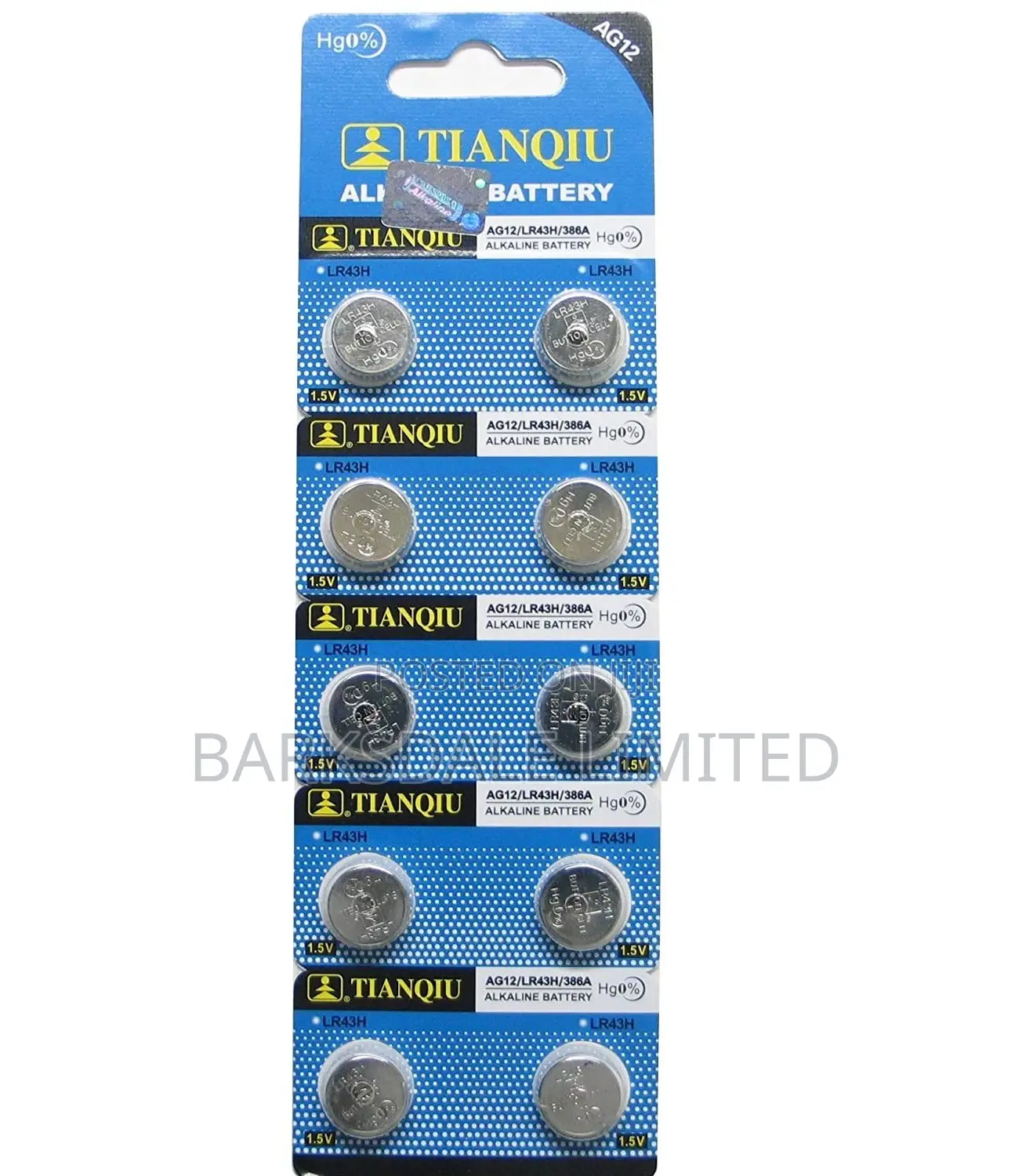 Cell 3V Lithium Battery Lr43 Ag12 Sr43 Lr43sw Sr43