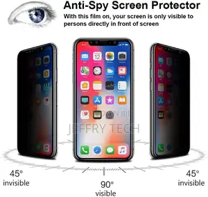 Privacy Screen Protector for iPhone 11/Xr, YMHML Tempered Gl