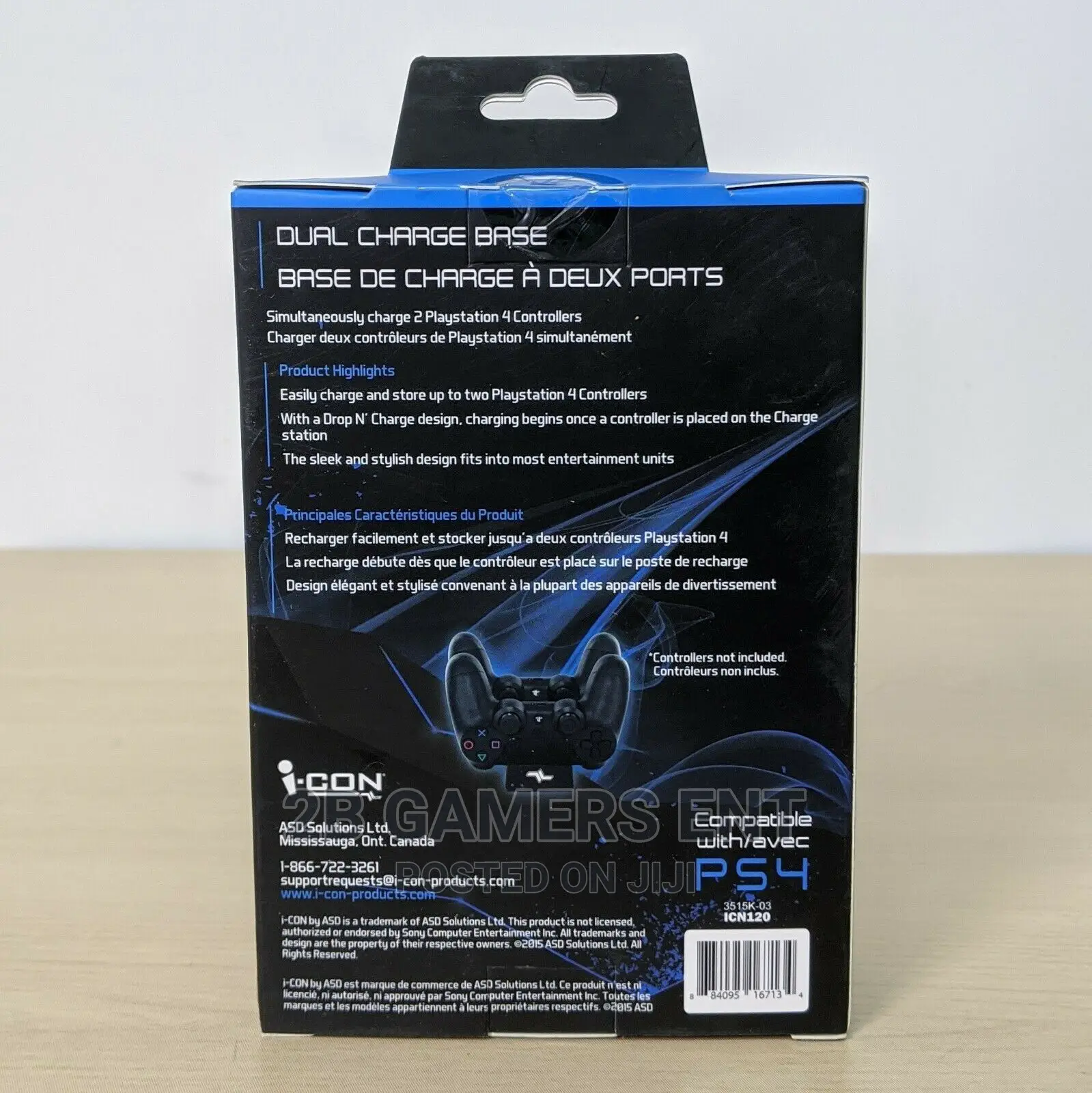 Playstation 4 PS4 Dual Charging Base Dock for 2 Controllers