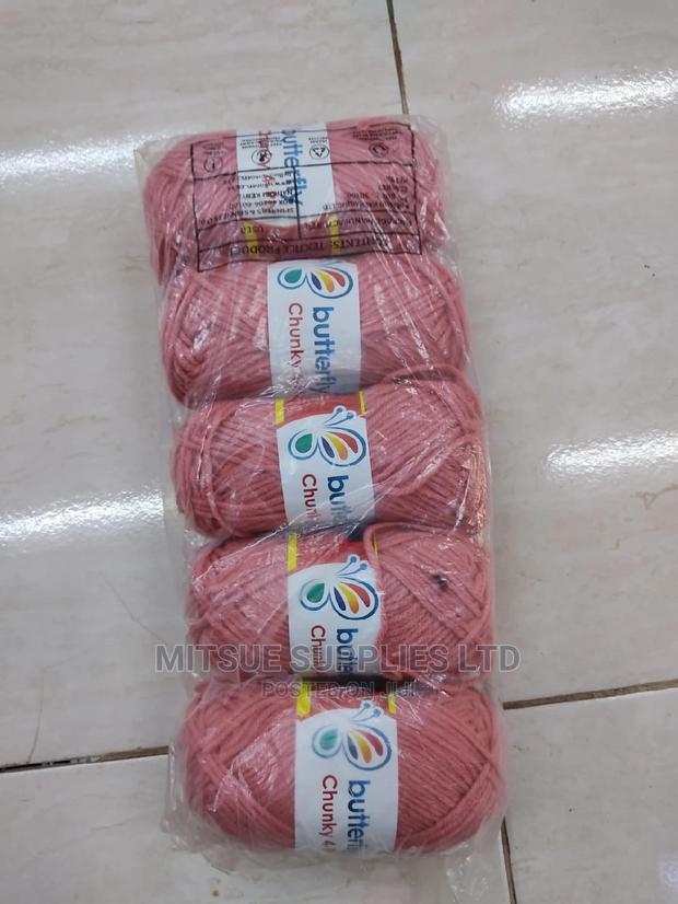 5 Balls of Dusty Pink Chunky Knitting Yarns