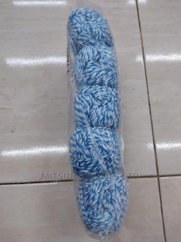5 White, Baby Blue, Blue Rainbow Chunky Yarn - thumbnail 2