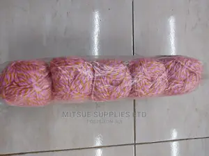 5 Baby Pink, Yellow Lavender Rainbow Chunky Yarns
