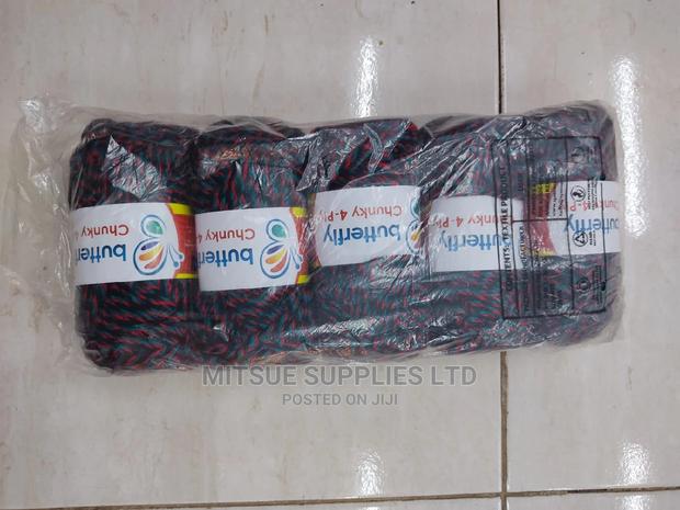 5 Teal, Red Black Rainbow Chunky Yarns - thumbnail 4