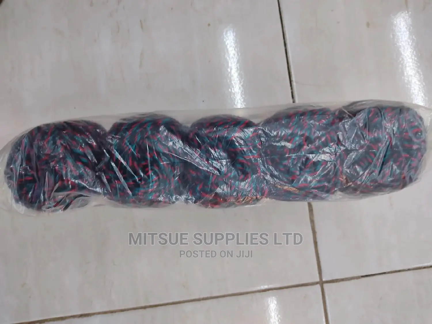 5 Teal, Red Black Rainbow Chunky Yarns