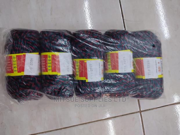 5 Teal, Red Black Rainbow Chunky Yarns - main view