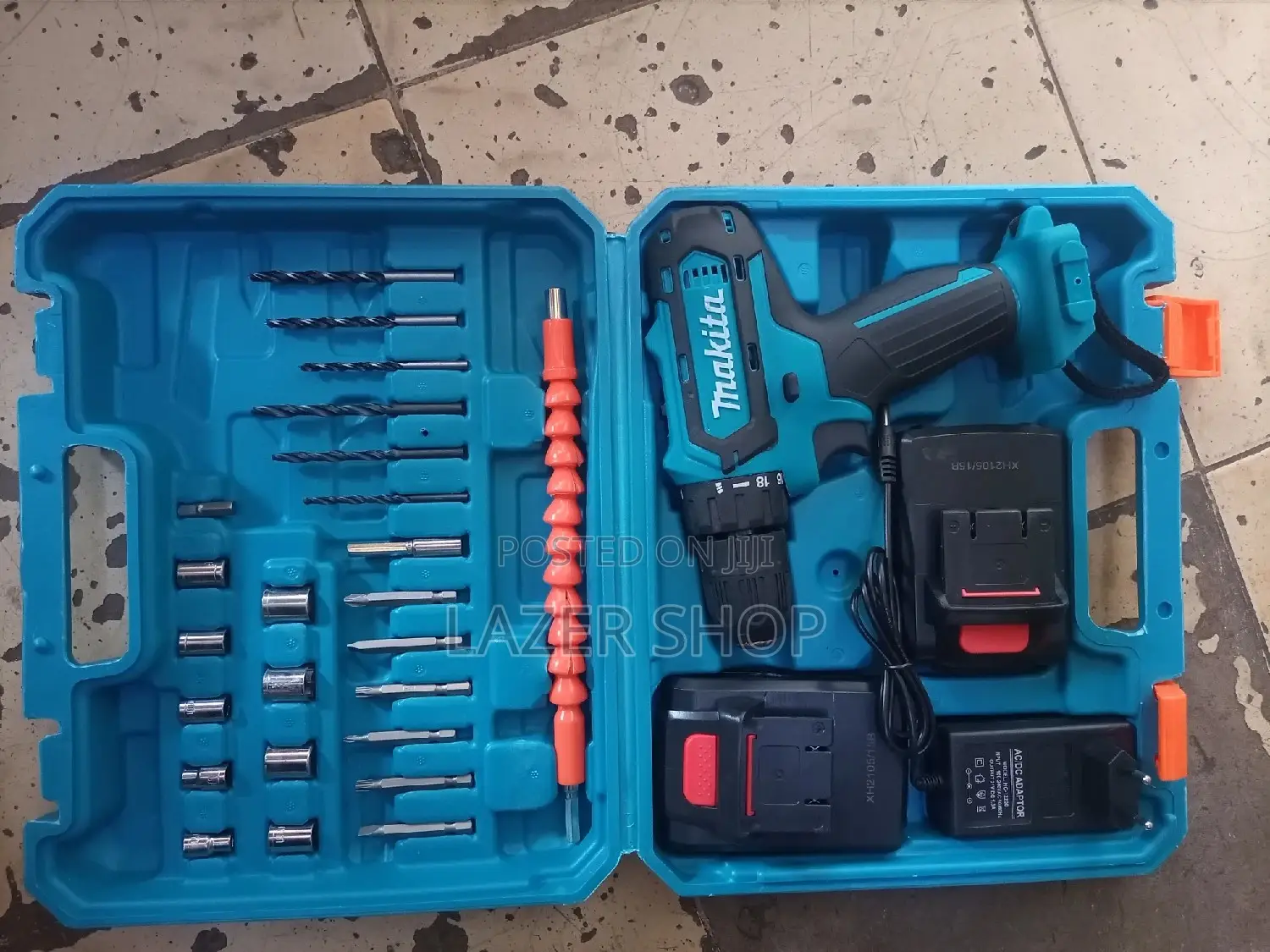 Makita Cordless Drill,With 2 Batteries 21v