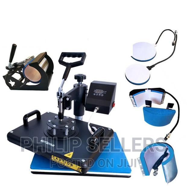 Combo 5in1 Heat Press Sublimation Transfer Machine Swing Aw