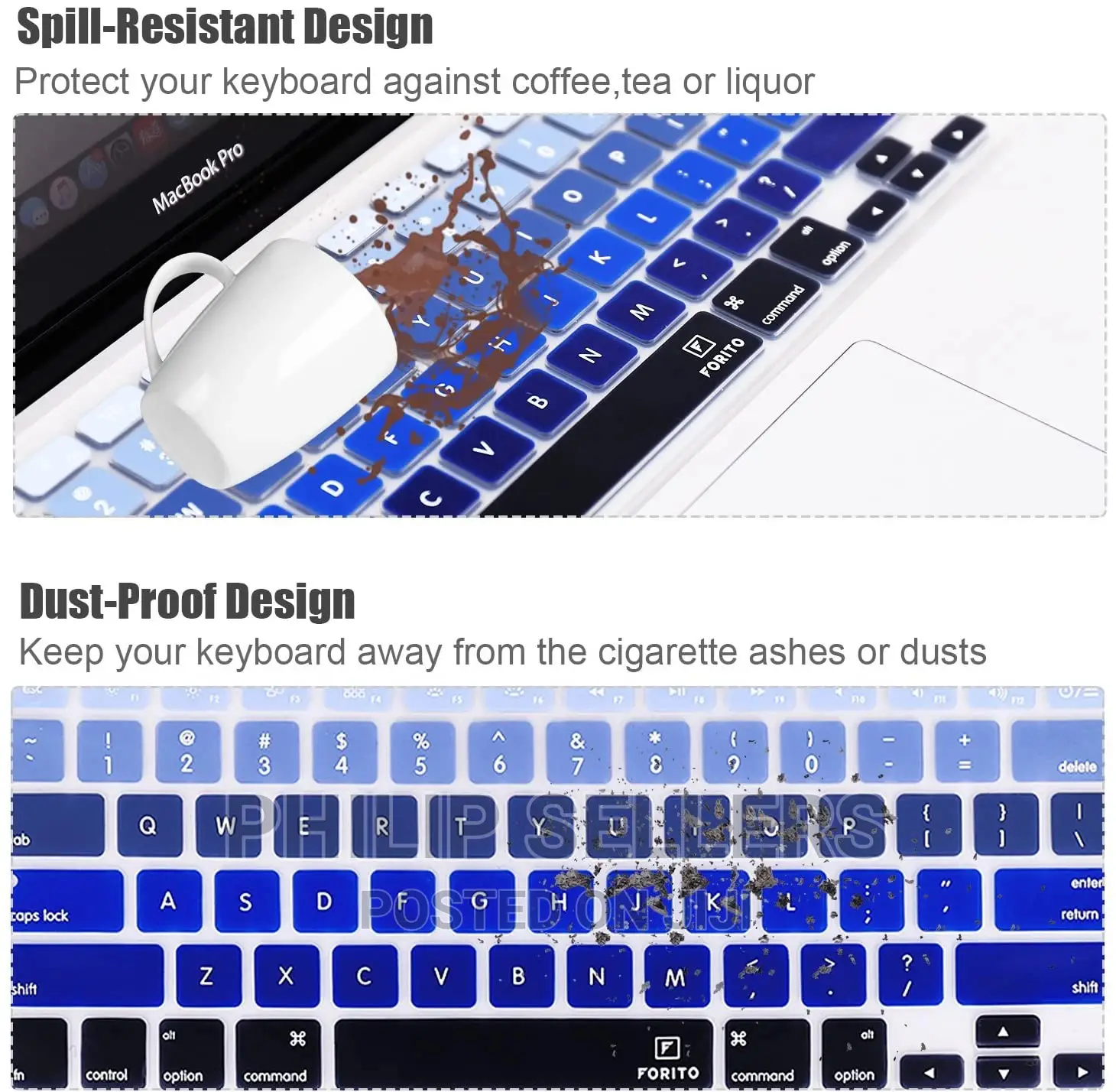 Keyboard Cover Compatible With Macbook Pro 13” 15” (2015 Or