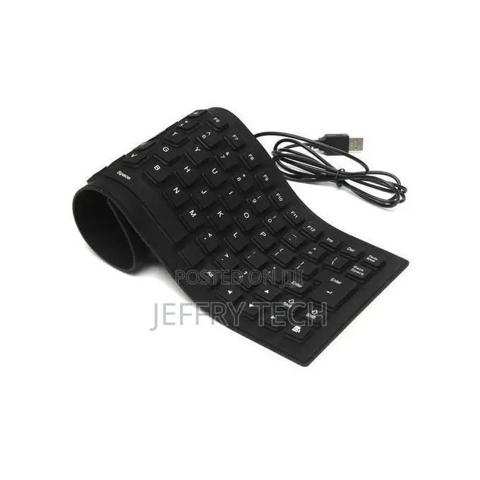Generic Flexible Computer / Laptop USB Keyboard - Black