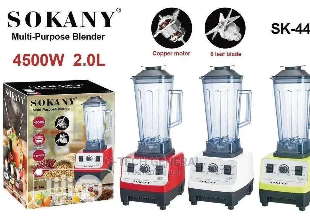 Sokany 4500 Watts Commercial Heavy Duty Blender -2ltrs