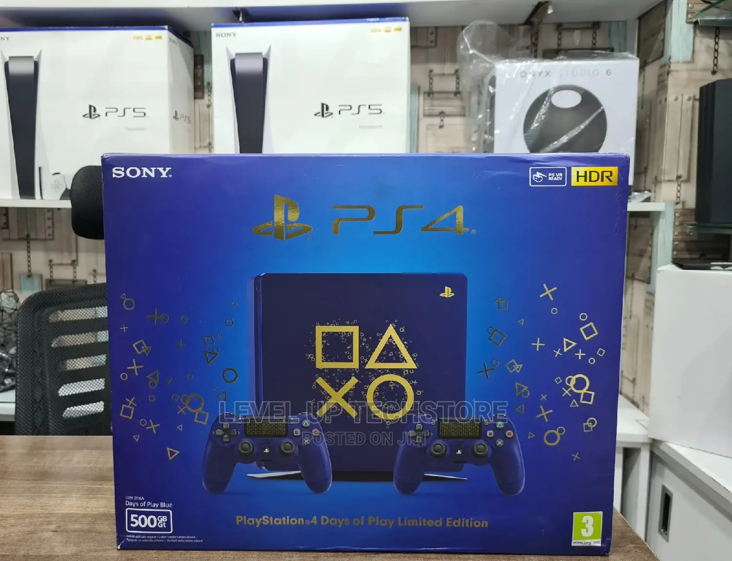 PS4 Slim 500GB Limited Edition Console - Days of Play Bundle