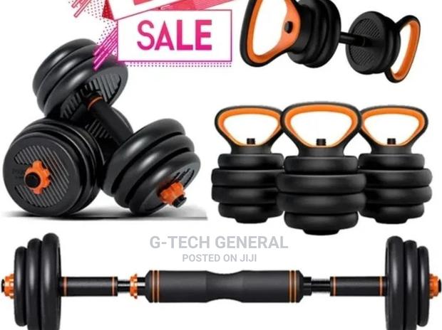 6in1 Adjustable Kettle Bell With Barbell -20kg - main view
