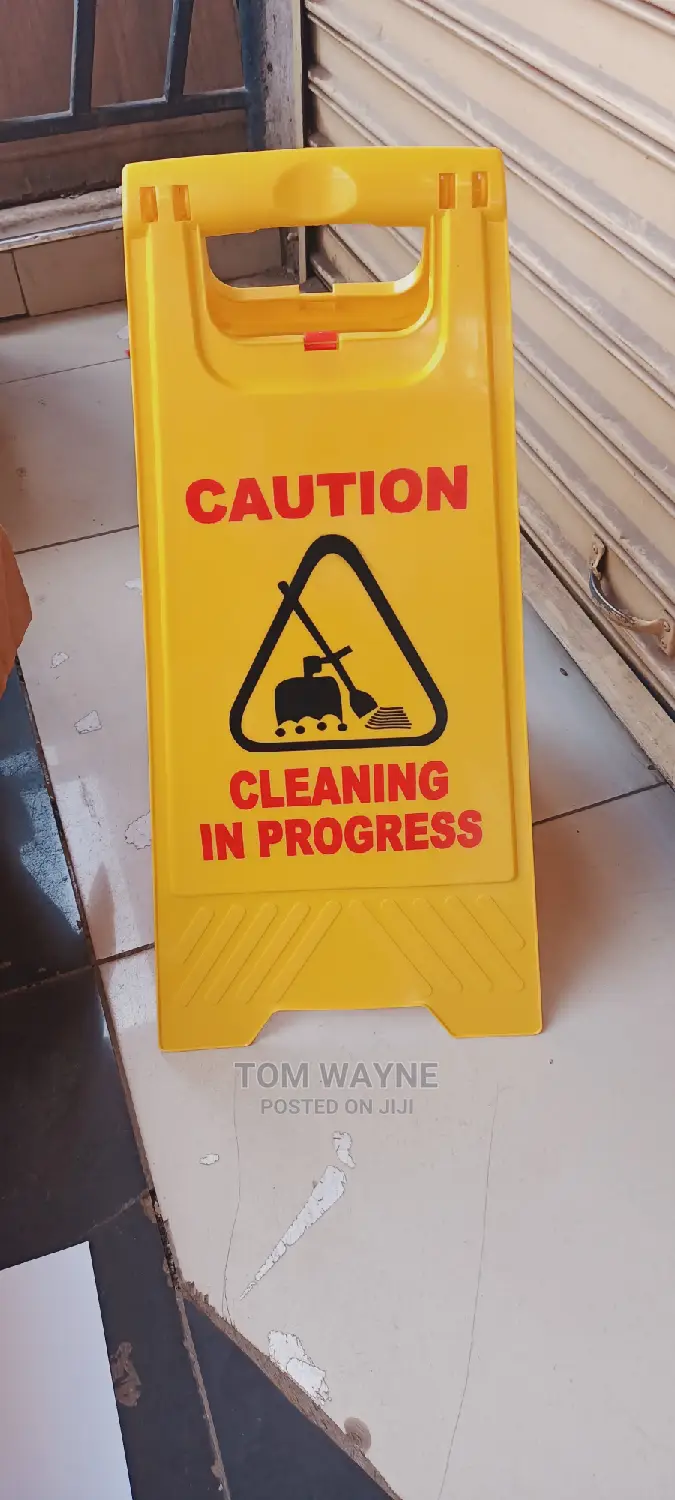 Caution Cleaning in Progress Signages