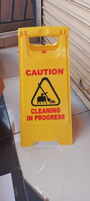Caution Cleaning in Progress Signages