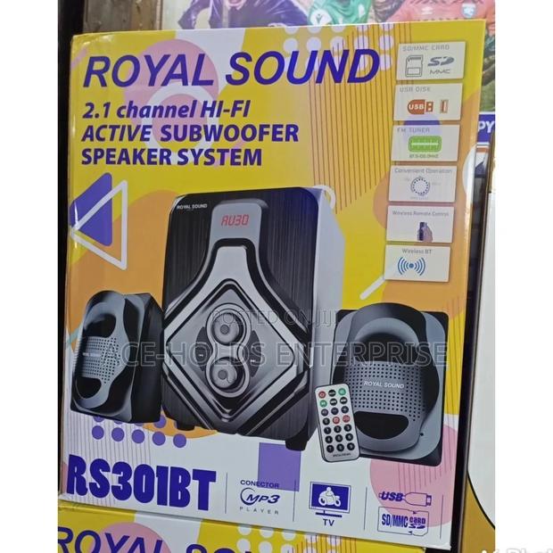 2.1ch RS301BT Royal Sound Woofer Multimedia System.