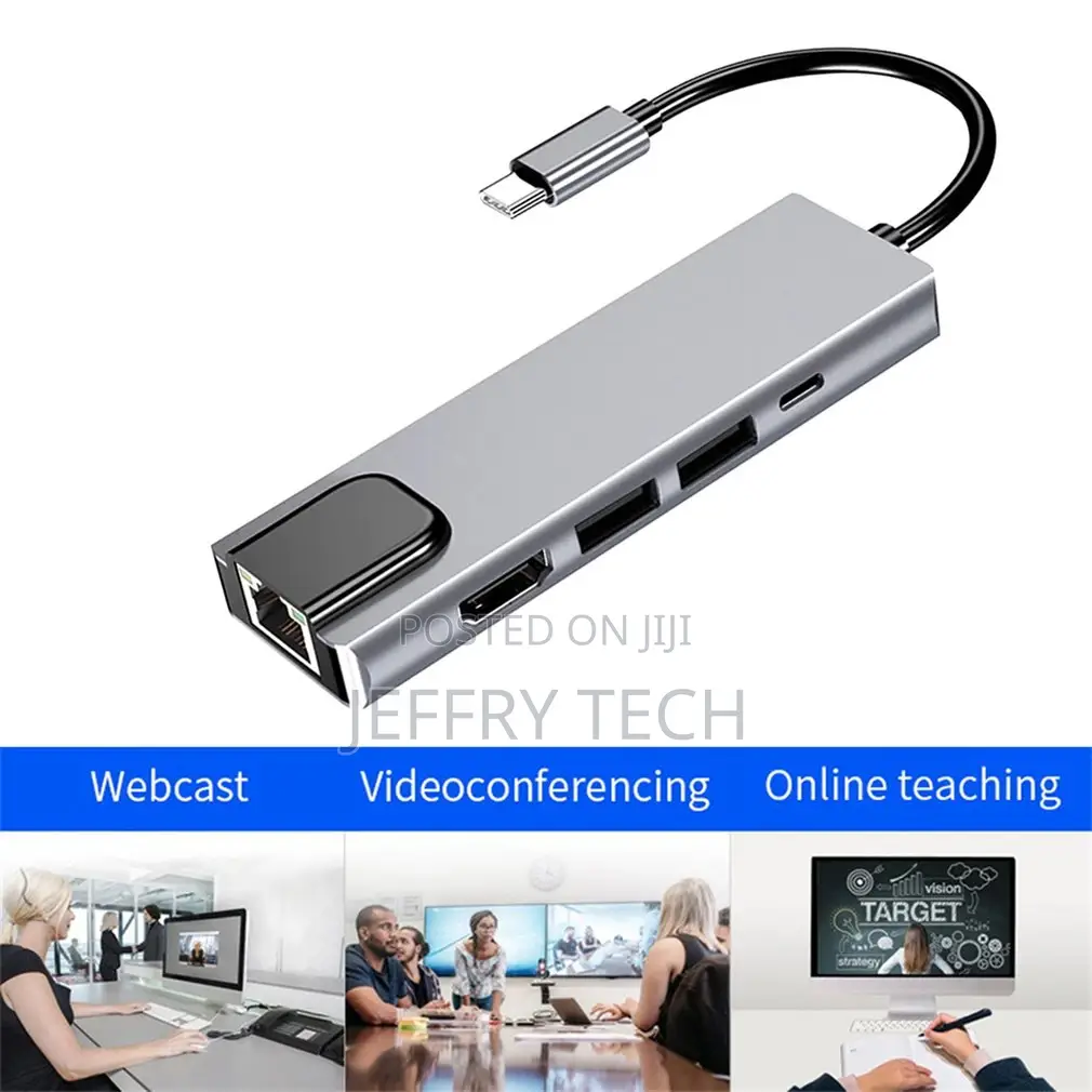 Multiple High Speed Expander Adapter 5 in 1 USB Type C Hub A
