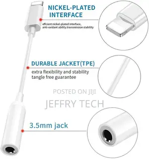 Audio Headset Converter 3.5 Mm Jack Headphone Adapter for Ip