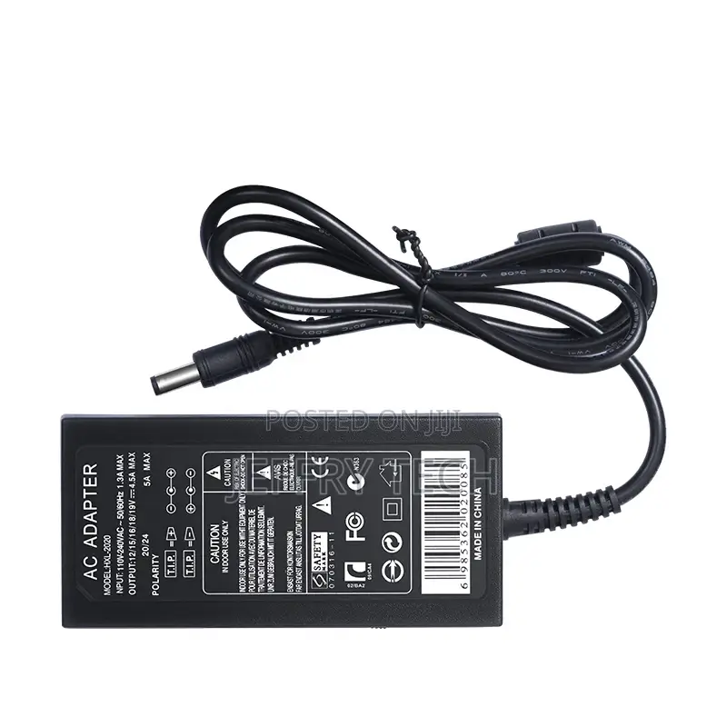 Power Adapter Adaptor 12V 5a Ac 1.3a Max 50/60hz 48V Black F
