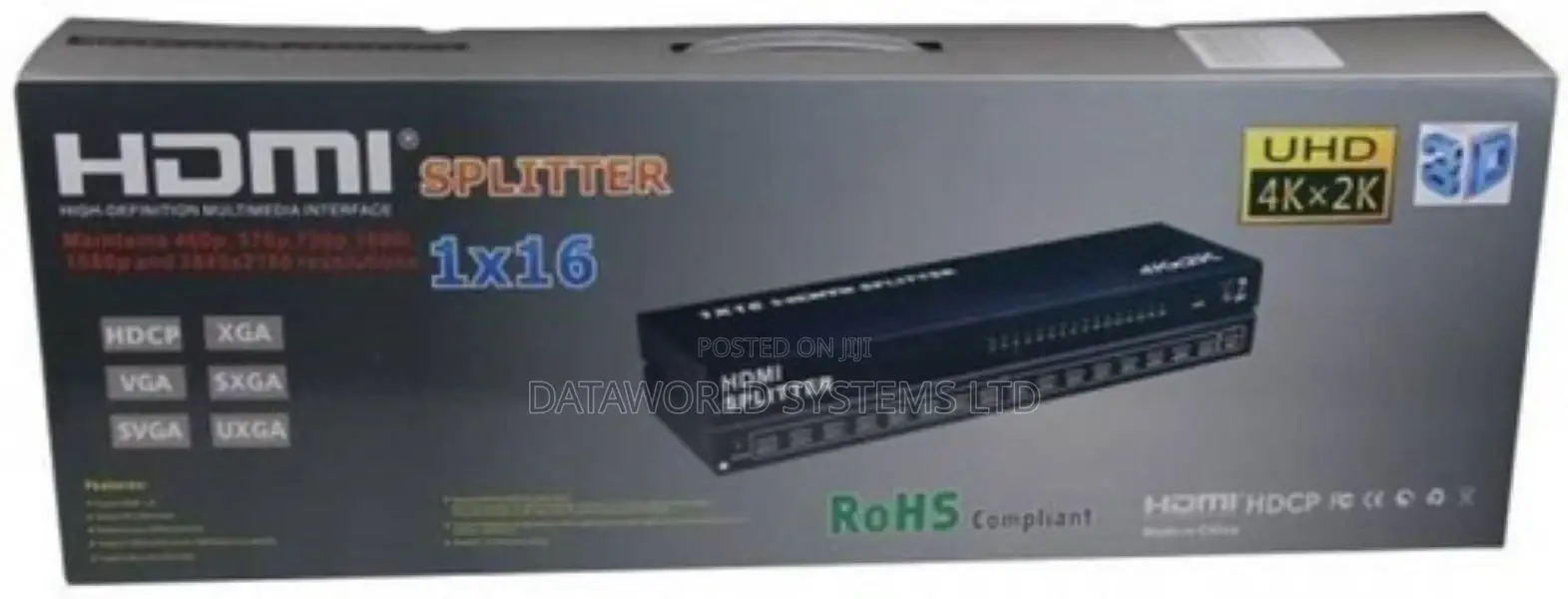 16port HDMI Splitter (1×16) 4k Ultra HD 4096×2160 Resolution
