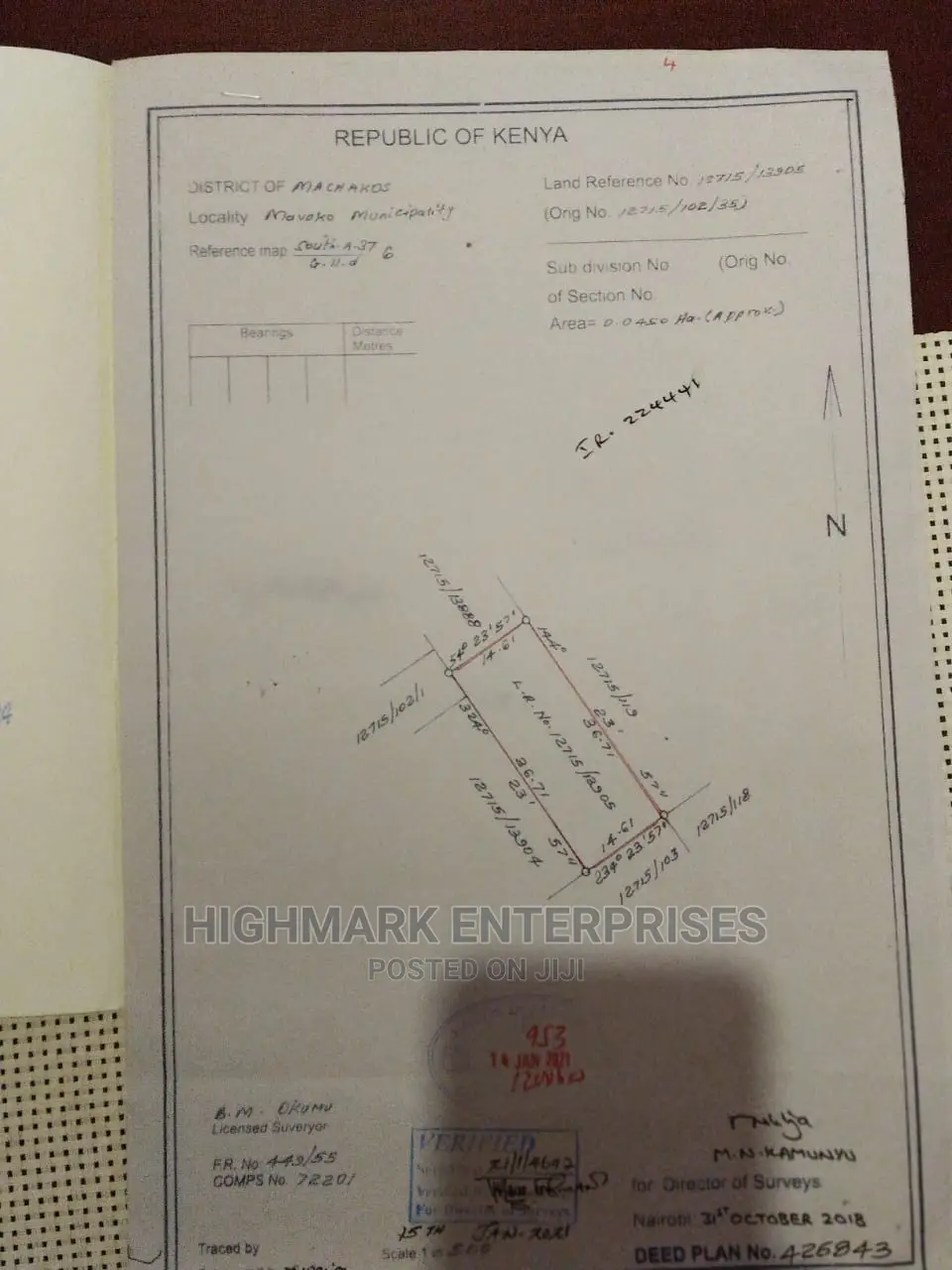 50*100 Plot for Sale in Syokimau