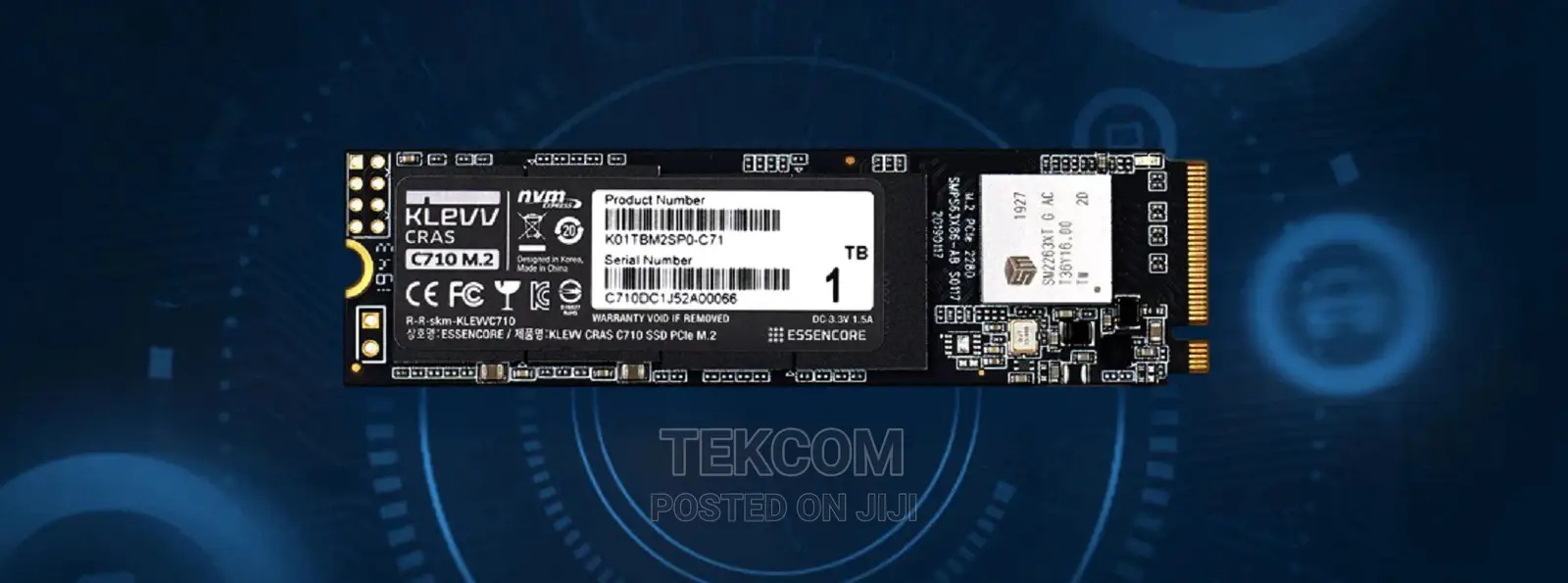 Klevv C710 INTERNAL SSD M.2 Pcie Gen 3*4 Nvme 2280 256GB