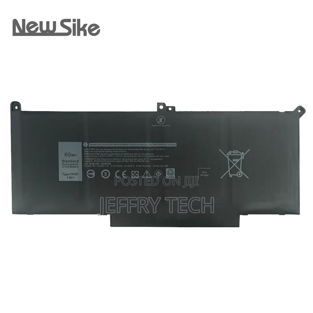High Quality 7.6V 60WH F3YGT Laptop Battery for DELL Latitud